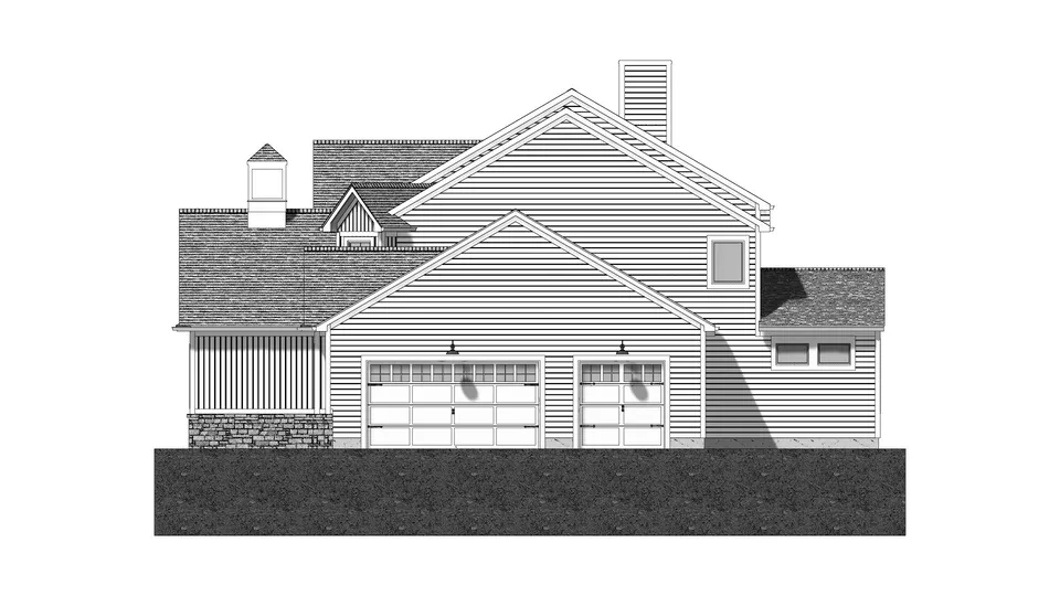 The Mill Creek house plan, exterior view 2